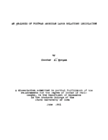 An analysis of postwar American labor relations legislation
