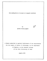 The diffraction of X-rays by organic mixtures