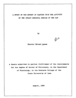 A study of the effect of fasting upon the activity of the intact skeletal muscle of the rat