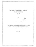 The heat capacities of certain binary mixtures at 25 °