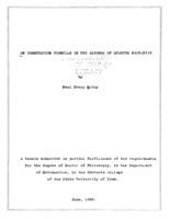 On commutation formulas in the algebra of quantum mechanics