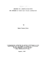 Analyses of a group of pre-tests for students of first year college mathematics