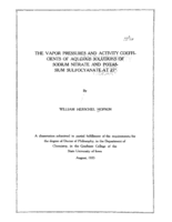 The vapor pressures and activity coefficients of aqueous solutions of sodium nitrate and potassium sulfocyanate at 25°