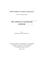The ʹAmaptia of Sophocles' Antigone