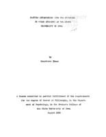 Factors interfering with the progress of women students at the State University of Iowa