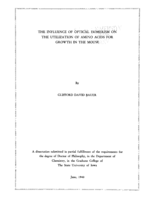 The influence of optical isomerism on the utilization of amino acids for growth in the mouse