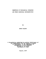 Reduction of topological operators and their canonical representation