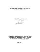 The advance guard: a chapter in the history of the American little magazine