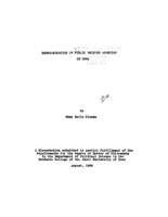 Reorganization of public welfare agencies in Iowa