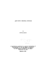 Leigh Hunt's theatrical criticism