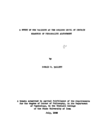 A study of the validity at the college level of certain measures of personality adjustment