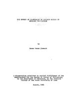 The effect of diagraming on certain skills in English composition