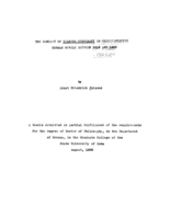 The concept of volksgemeinschaft in representative German novels between 1918 and 1933