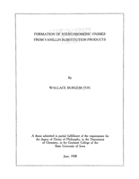 Formation of stereoisomeric oximes from vanillin substitution products