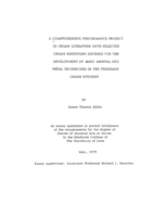 A comprehensive performance project in organ literature, with selected organ repertoire suitable for the development of basic manual and pedal techniques in the freshman organ student