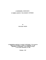 An experimental investigation of certain aspects of the repression hypothesis