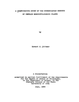 A quantitative study of the subterranean members of certain monocotyledonous plants