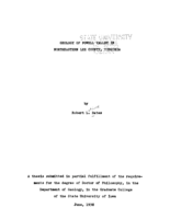 Geology of Powell Valley in northeastern Lee County, Virginia