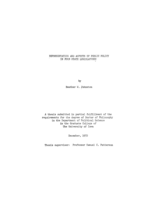 Representation and aspects of public policy in four state legislatures