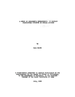 A study of childern's understanding of certain statistical concepts in social studies
