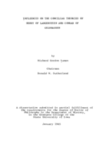 Influences on the conciliar theories of Henry of Langenstein and Conrad of Gelnhausen