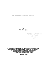 The preparation of thyroxine analogues