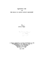 Experimental work on tube design for electron affinity measurement