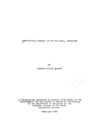 Agricultural changes in the TVA area, 1930-1945