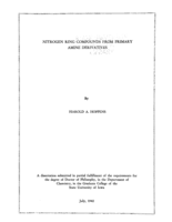 Nitrogen ring compounds from primary amine derivatives