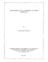 The influence of alpha-tocopherol on tissue respiration