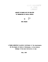 Ability to reason and its relation to information in social studies