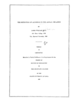 The retention of aluminum in the animal organism