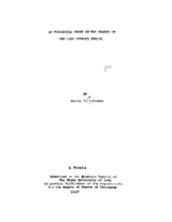 An ecological study of the fishes of the Lake Okoboji region
