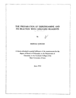 The preparation of dibromoamine and its reaction with grignard reagents