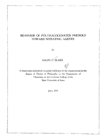 Behavior of polyhalogenated phenols toward nitrating agents