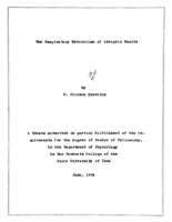 The respiratory metabolism of atrophic muscle