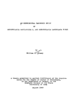 An experimental taxonomic study of Scrophularia marylandica L. and Scrophularia lanceolata Pursh