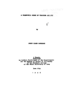 A diagnostic study of teaching ability
