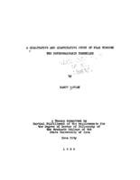 A qualitative and quantitative study of fear through the psychogalvanic technique