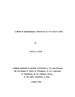A study of individualized instruction at the college level