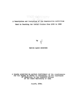 A description and evaluation of the constructive activities used in teaching the social studies from 1880 to 1930