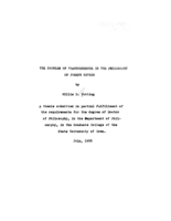 The problem of transcendence in the philosophy of Joseph Geyser