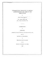 Condensation products of benzalacetophenone and some of its derivatives