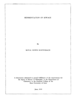 Sedimentation of sewage