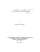 The relation of A. H. Clough to the intellectual movements of his time