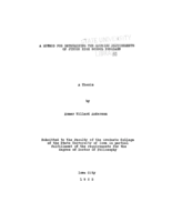 A method for determining the housing requirements of junior high school programs