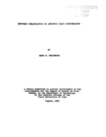 Rhythmic organization in artistic piano performances
