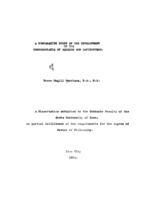 A comparative study of the development of the chondrocrania of Squalus and Lepidosteus