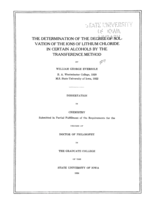 The determination of the degree of solvation of the ions of lithium chloride in certain alcohols by the transference method