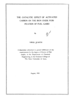 The catalytic effect of activated carbon on the iron oxide purification of fuel gases